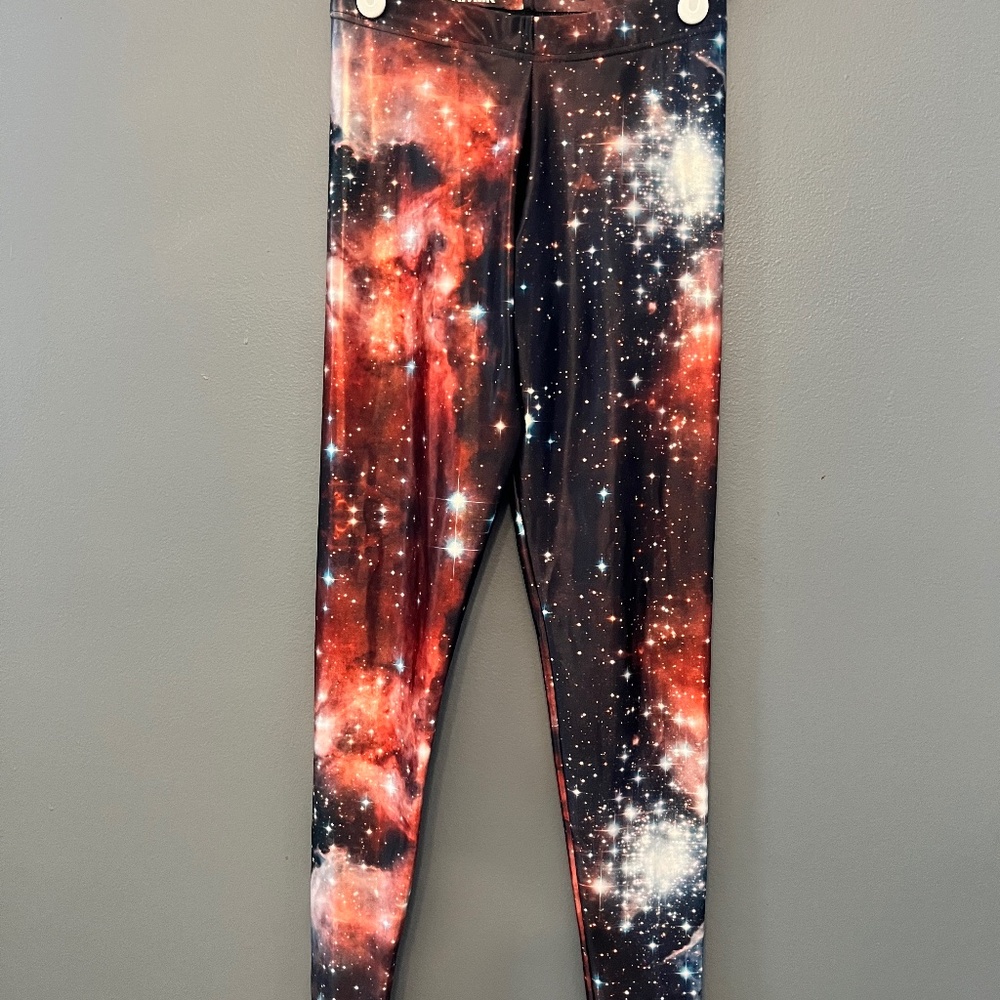 Blackmilk Galaxy (Red) Leggings - Small